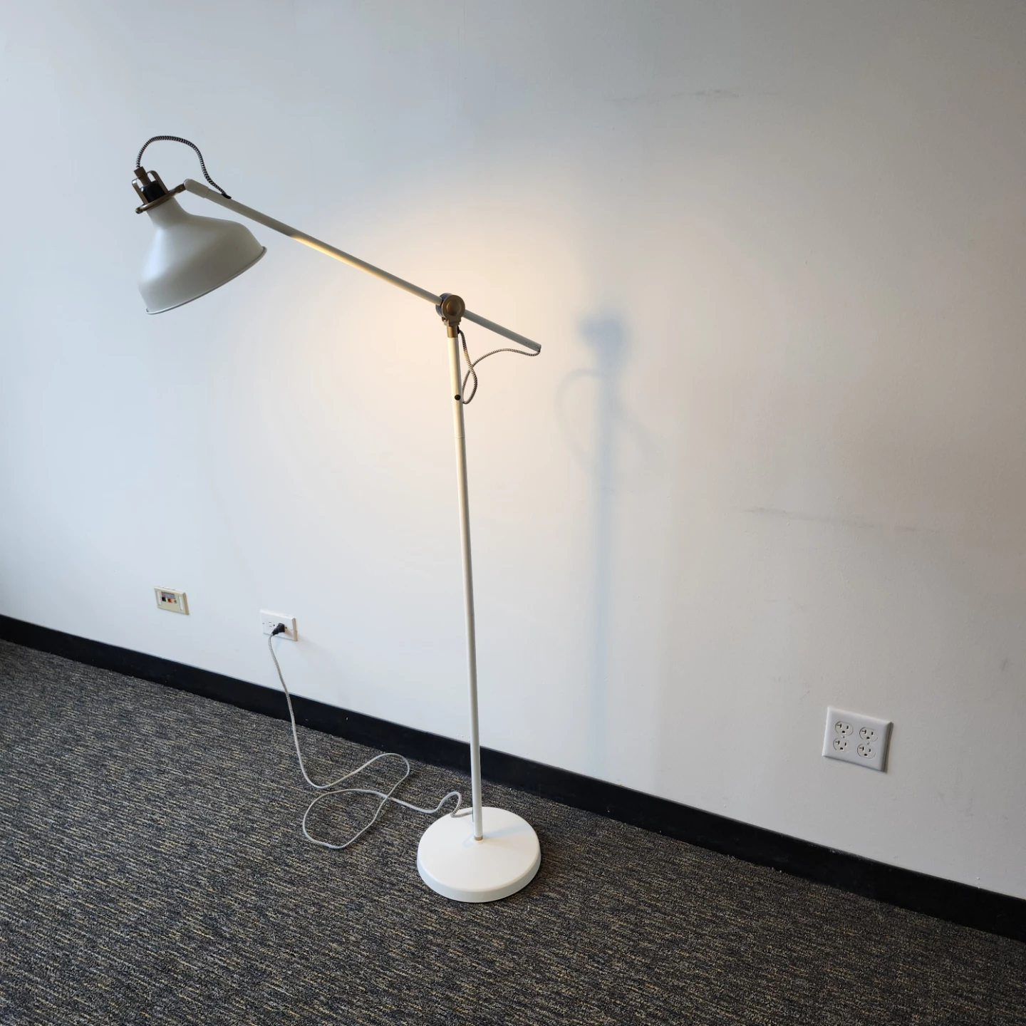 White Adjustable Floor Lamp - photo 3