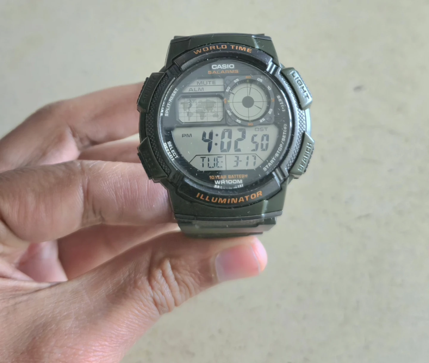 Casio World Time AE-1000W Digital Watch - photo 2