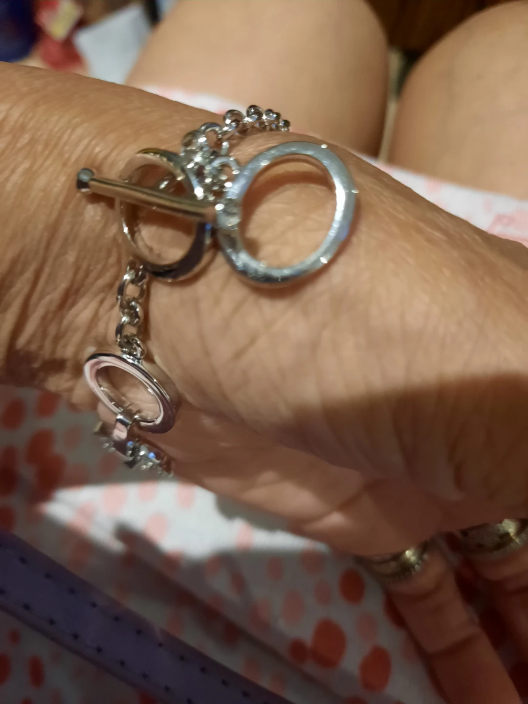 AUTHENTIC GENUINE SWAROVSKI CRYSTAL CIRCLE BRACELET TOGGLE - photo 4