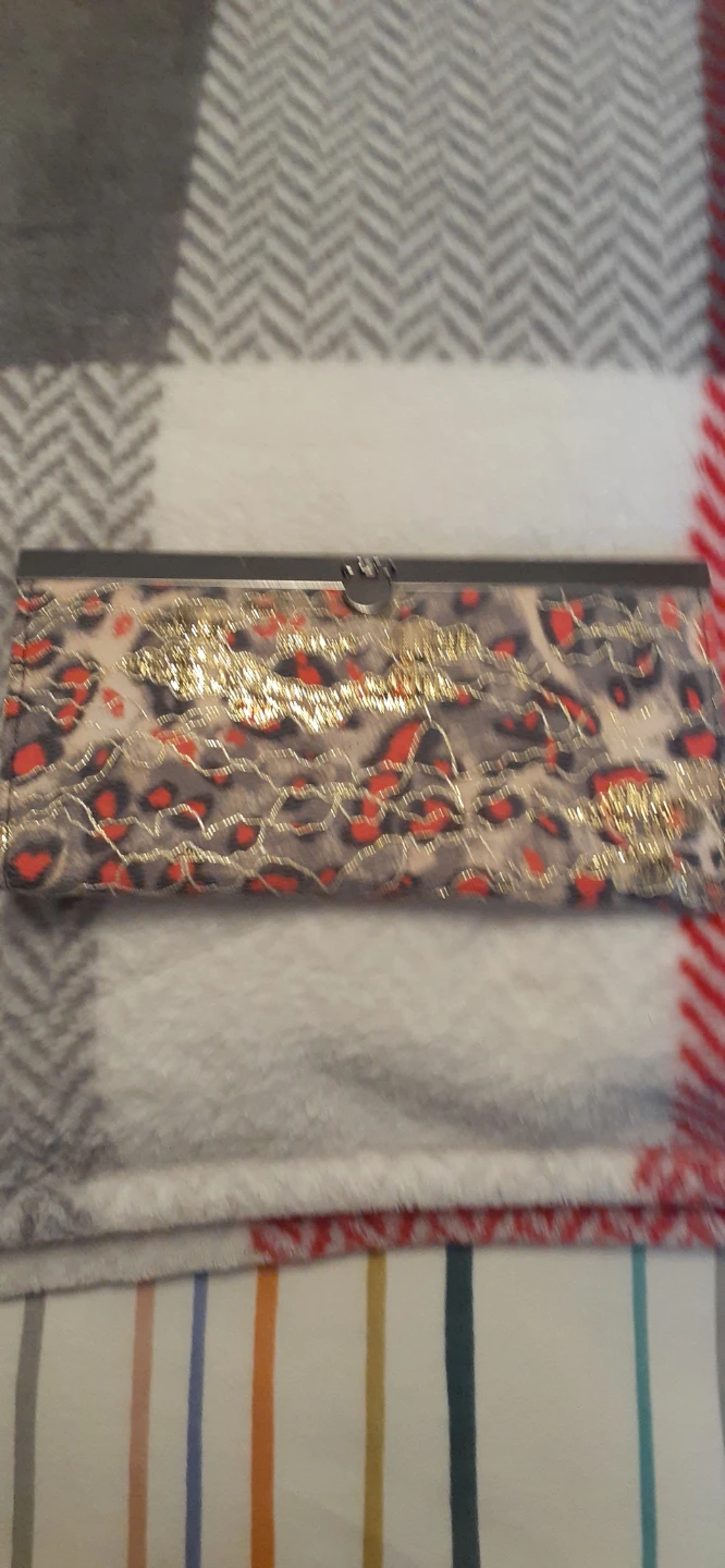 Leopard Print Clutch Wallet