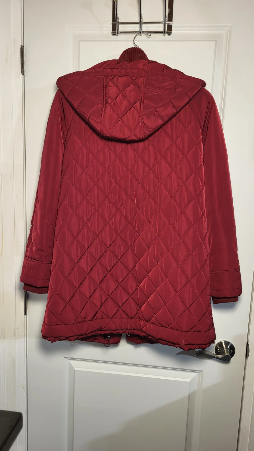 Red Quilted Hooded Jacket - photo 4
