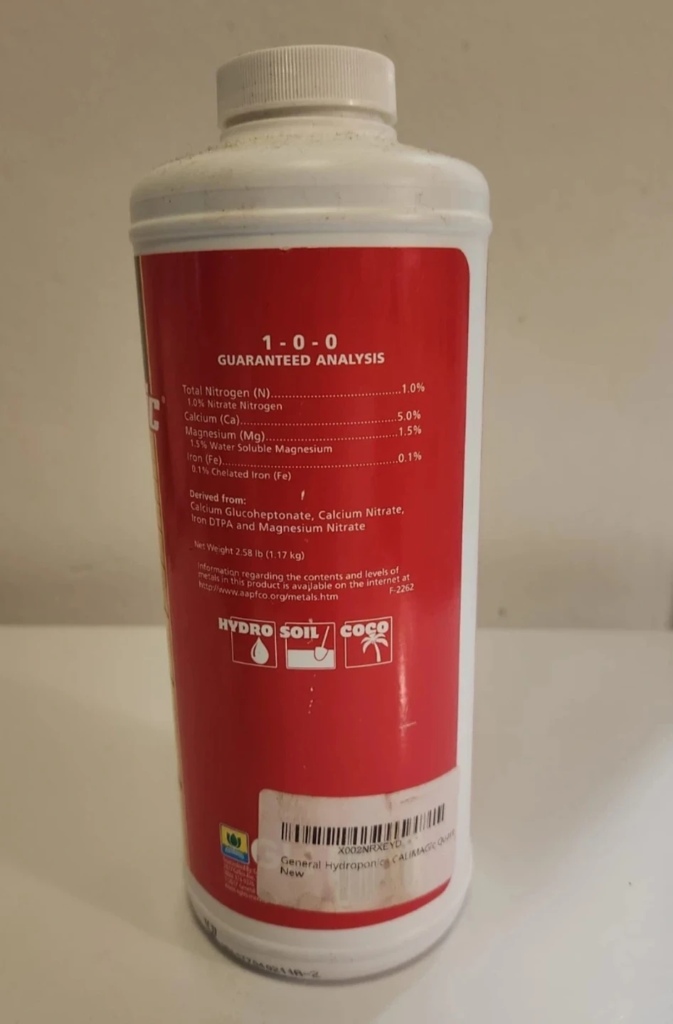 General Hydroponics Cal-Mag 1-0-0 Supplement (1 Quart) - photo 2