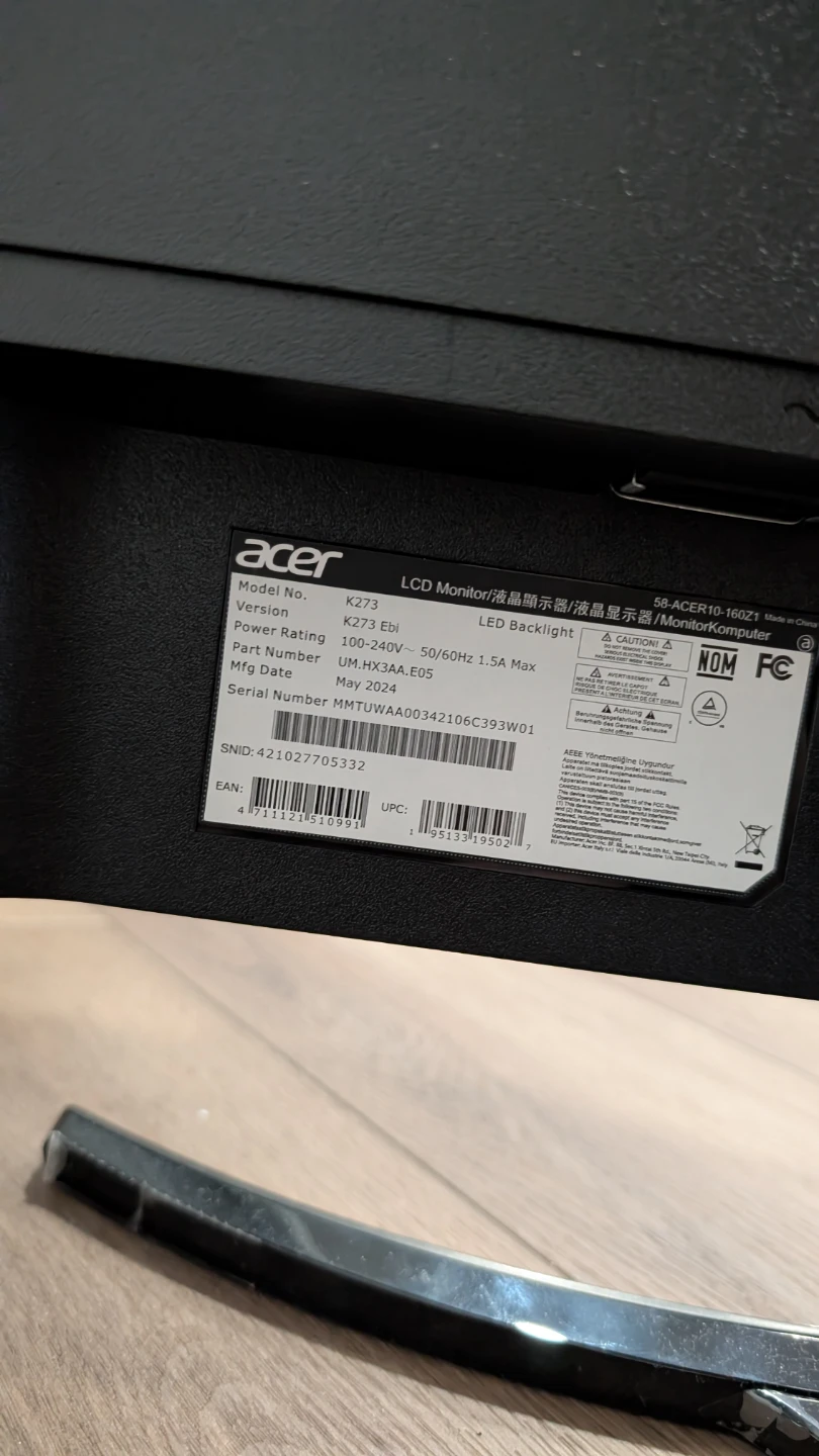 Acer K273 Ebi LCD Monitor - photo 2