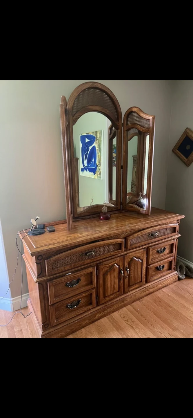 4 piece Bedroom Set - Dresser, Armoire & Nightstands