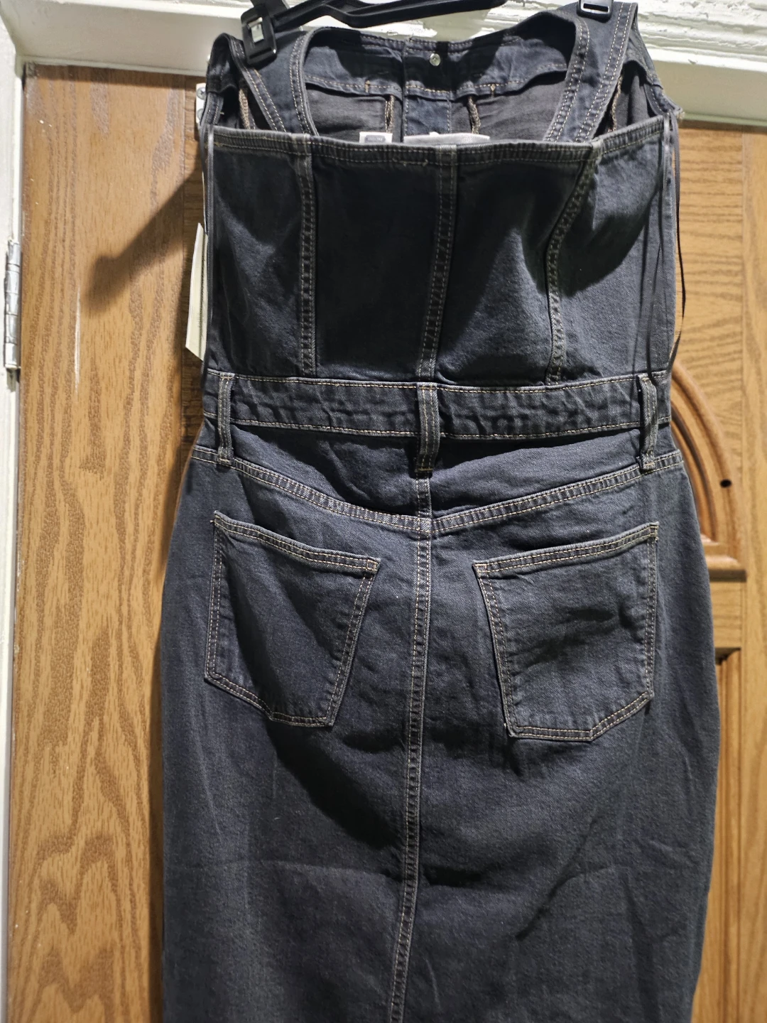 Universal Thread Black Denim Dress Size 8 - photo 3