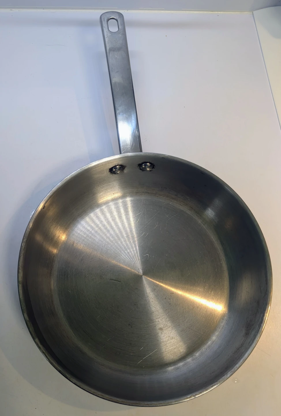 Stainless Steel fry/omelette pan, 9.5 inches