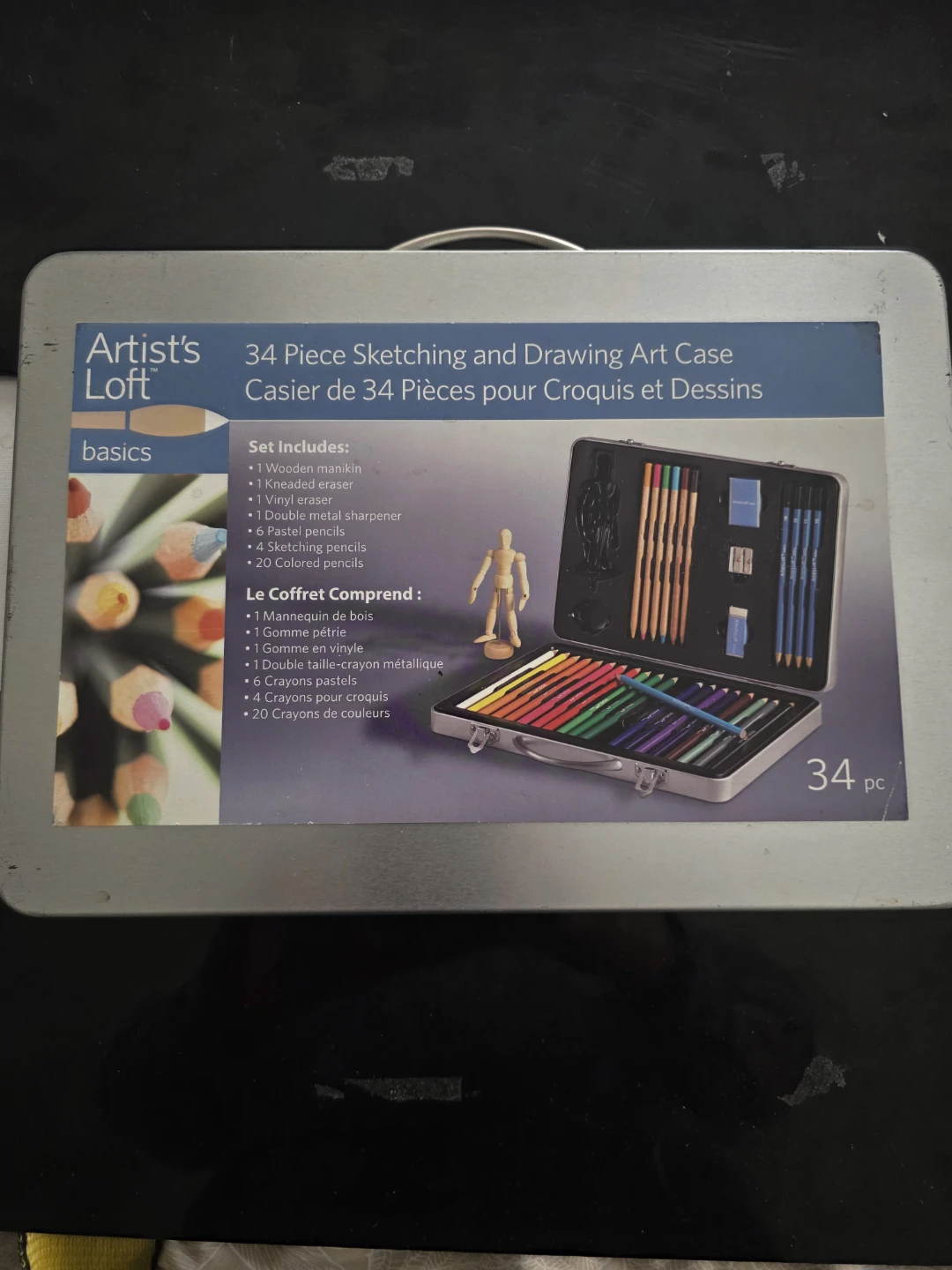 Artist's Loft 34 Piece Sketching and Drawing Art Case