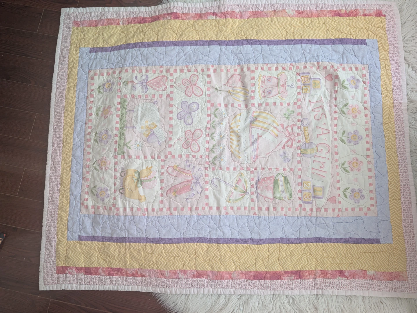Baby Quilt "It's A Girl!" - photo 4