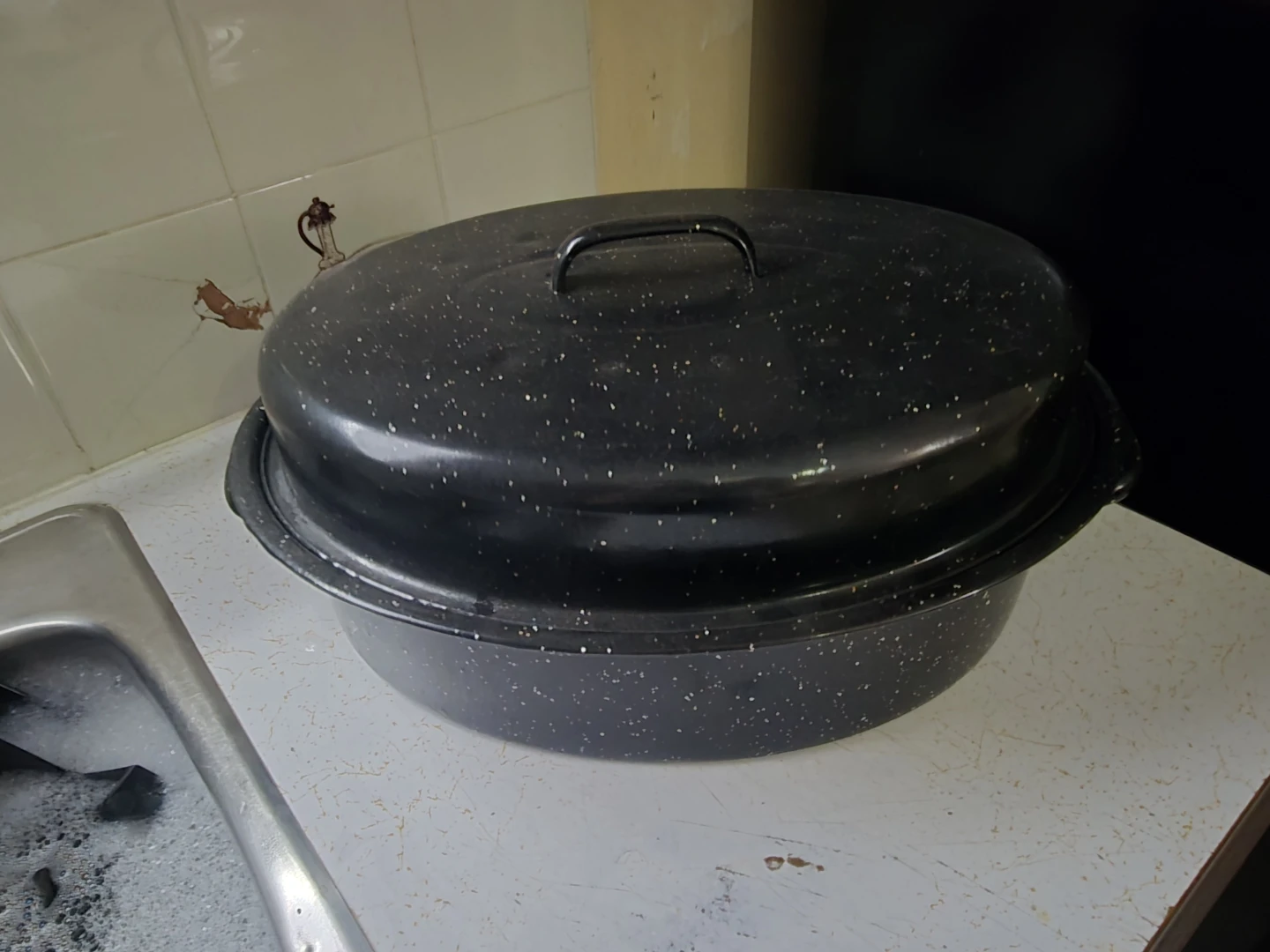 Granite Roasting Pan with Lid - photo 2