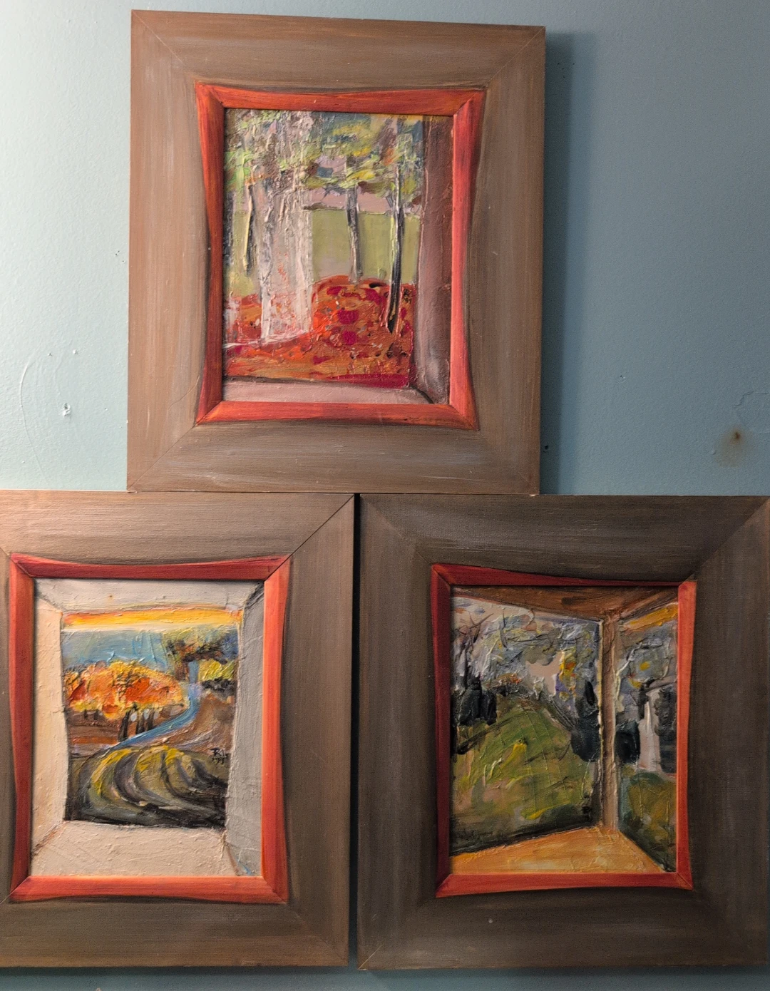 Textured Landscape Oil Painting