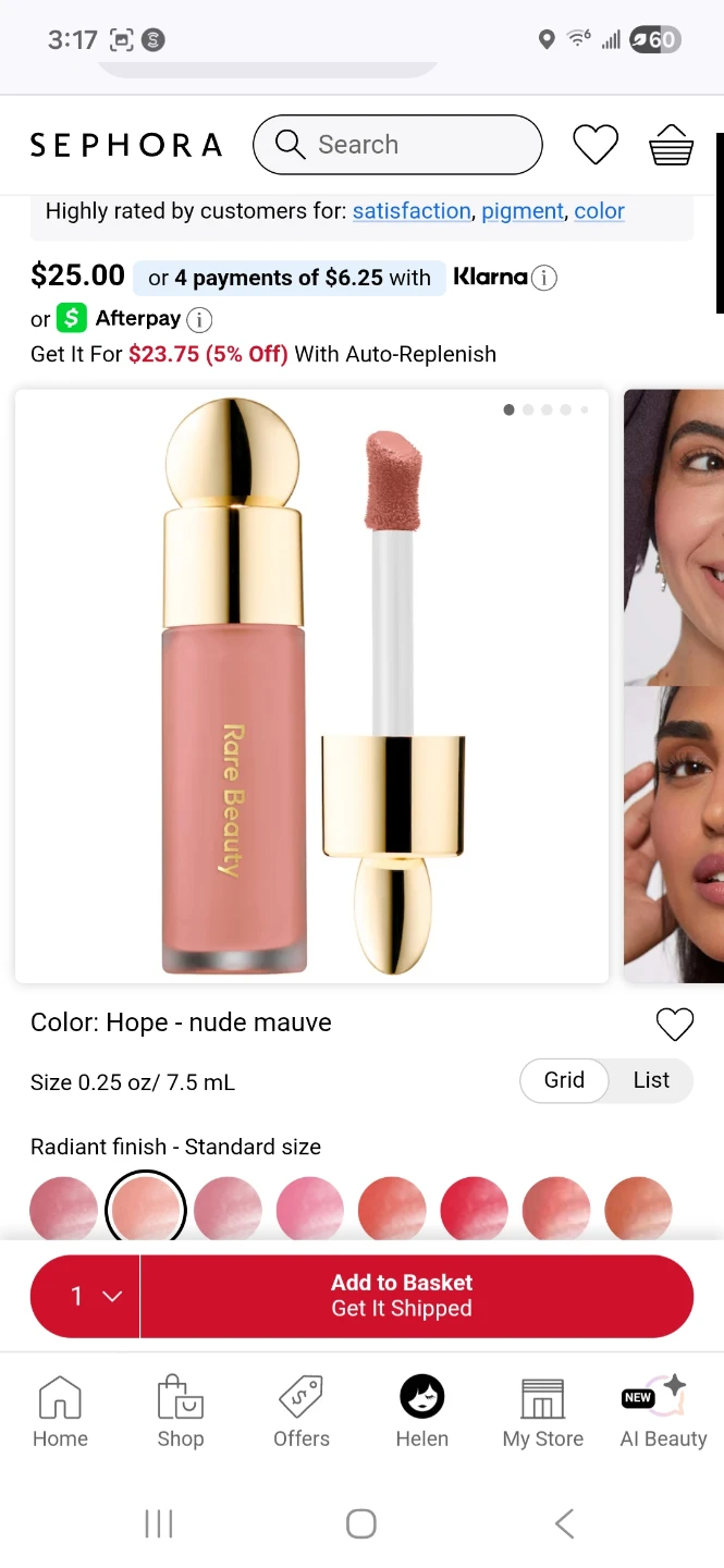 Rare Beauty Soft Pinch Dewy Liquid Blush Sample - photo 2