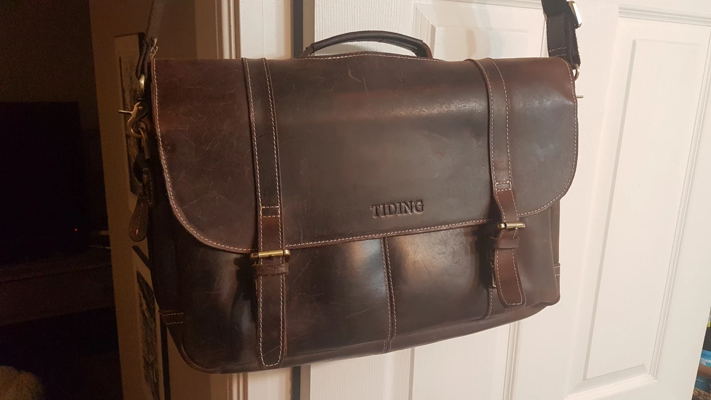 Tiding Leather Messenger Bag