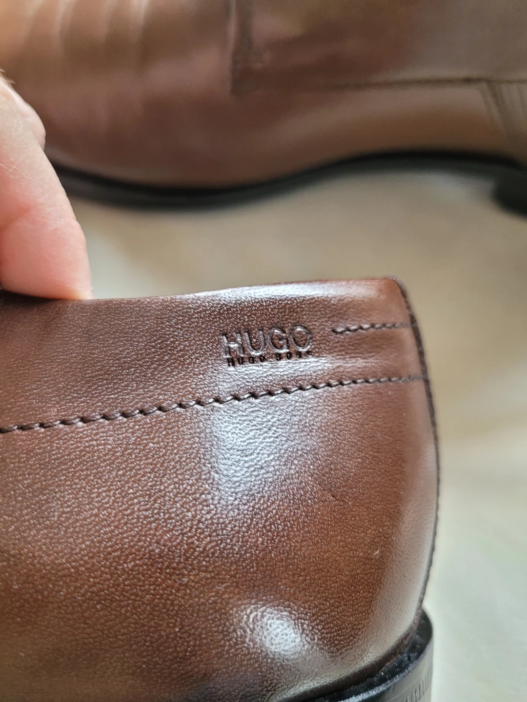 Hugo Boss Brown Leather Lace-Up Dress Shoes - photo 4