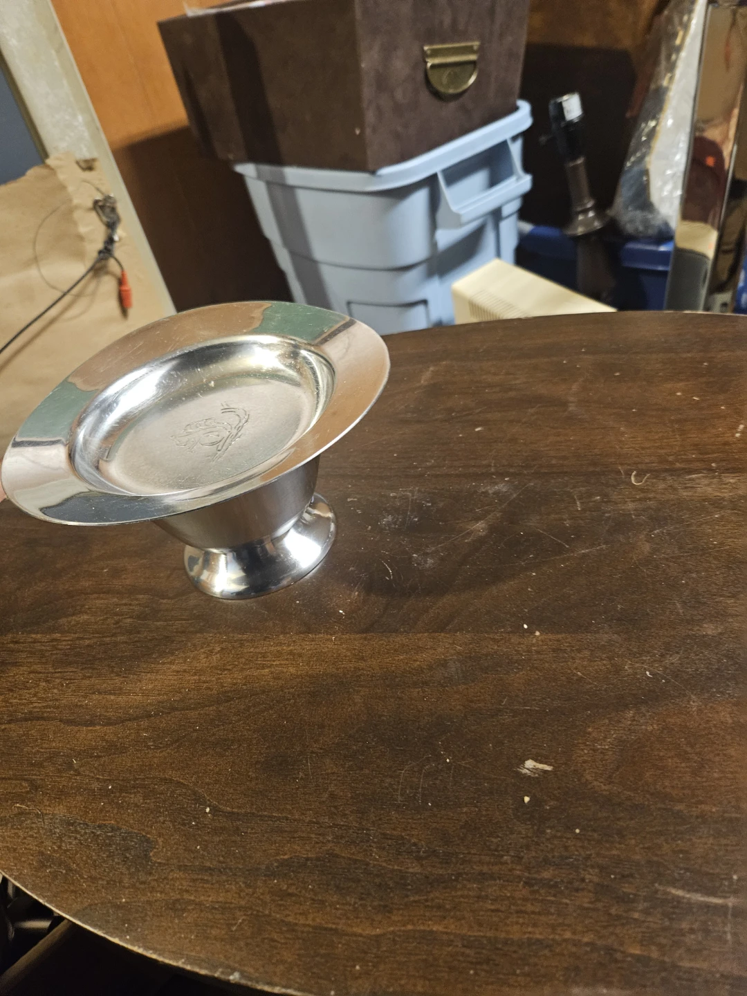 Stainless Steel Bowl and Saucer Set - photo 2