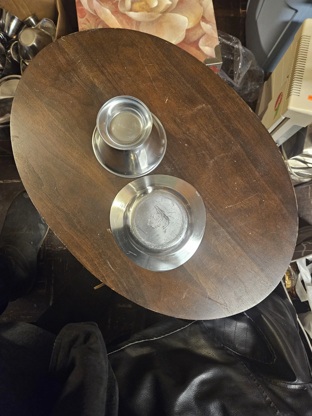 Stainless Steel Bowl and Saucer Set - photo 3