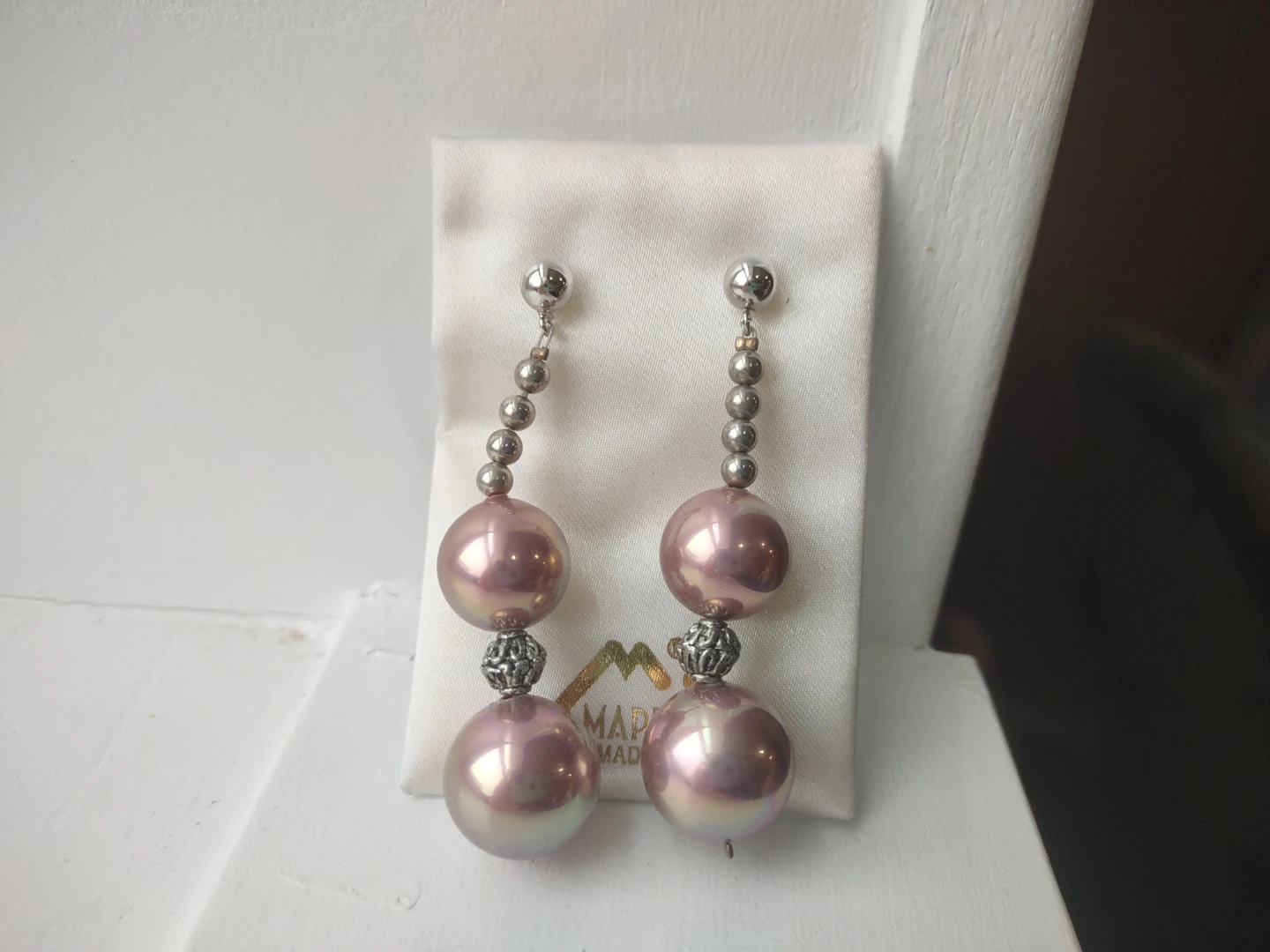 Madreperla Purple Pearl Earrings - photo 2