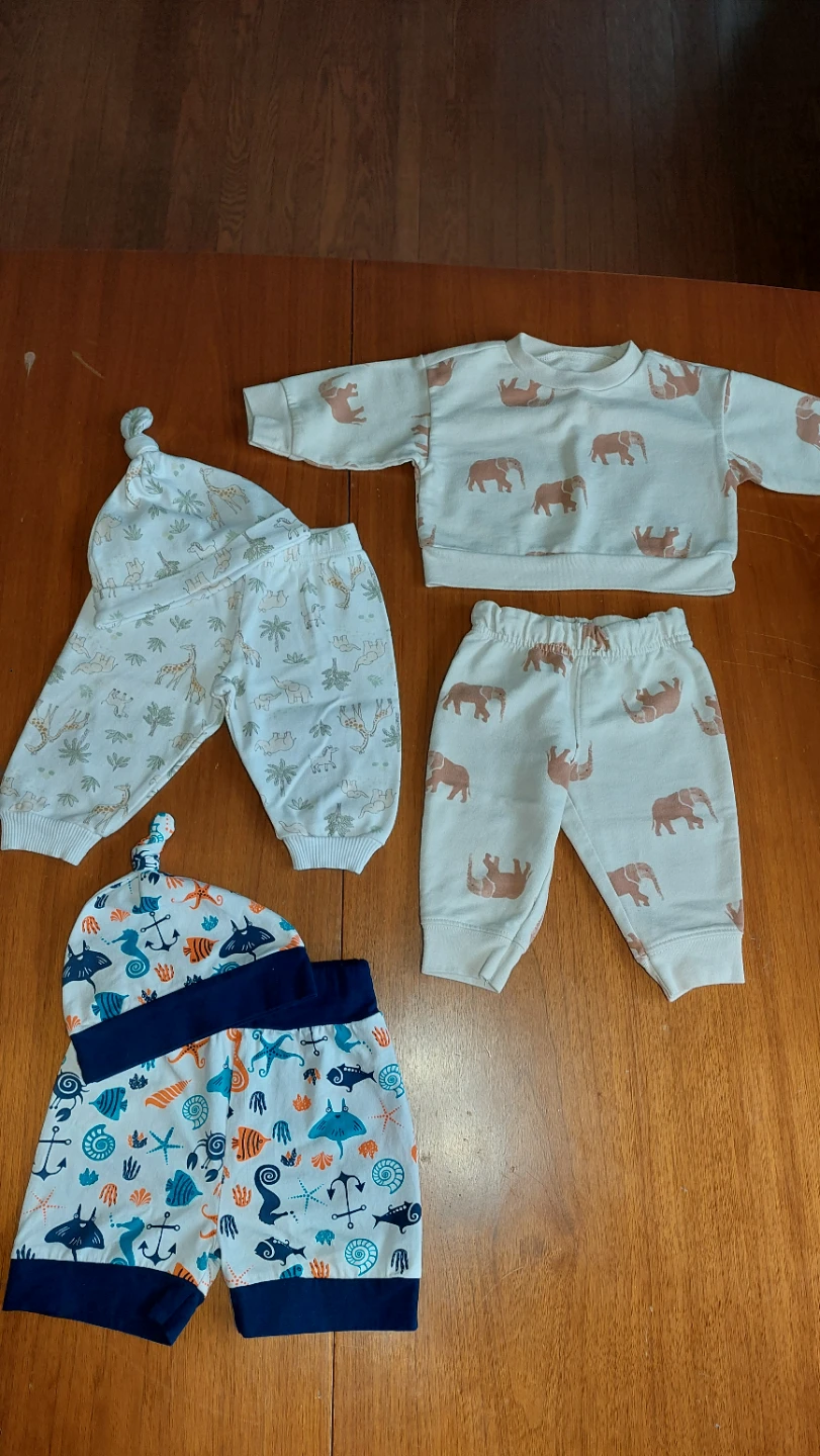 Baby Outfit Sets (3) - Nautical & Safari Themes