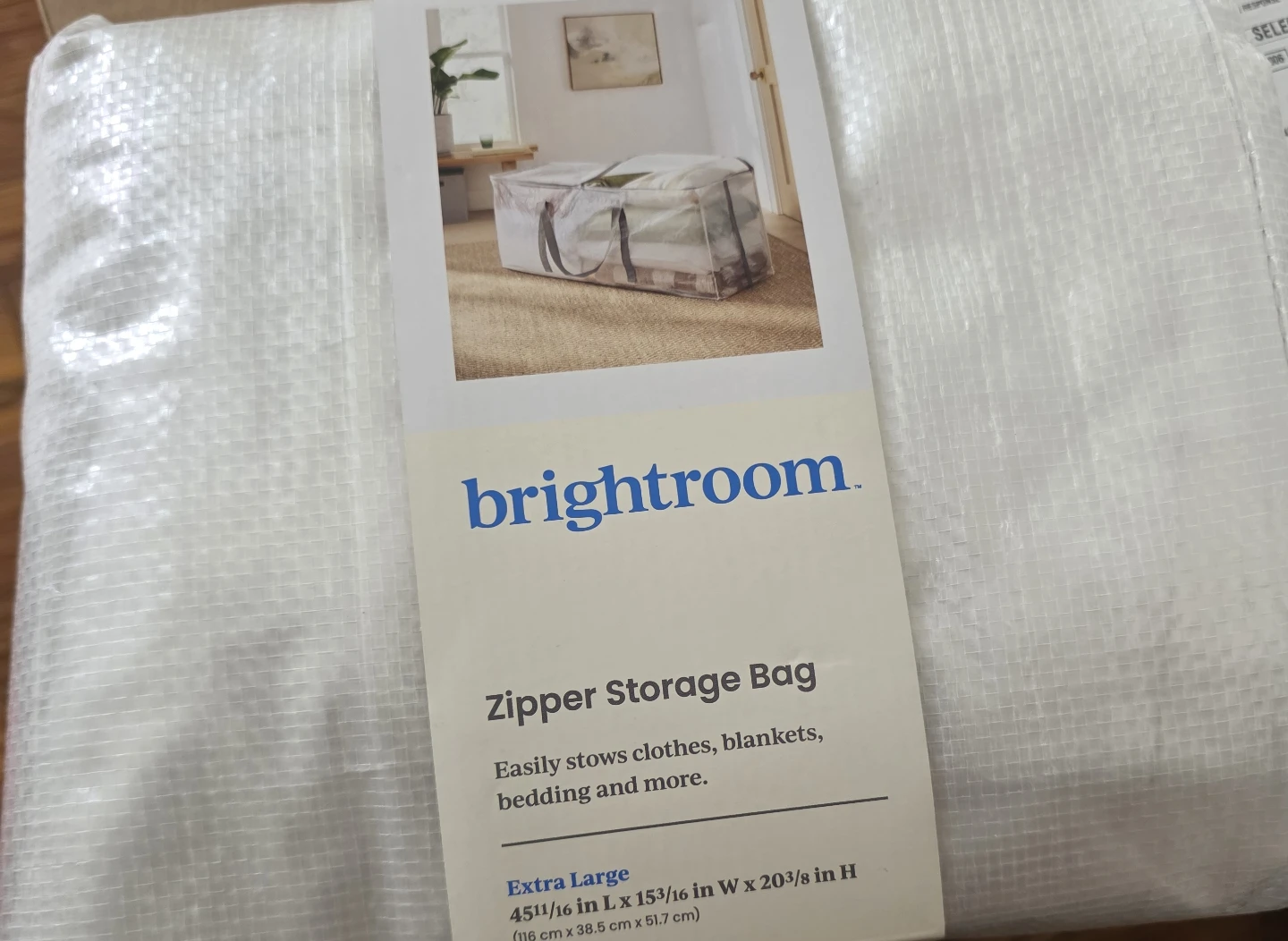Brightroom Extra Large Zipper Storage Bag
