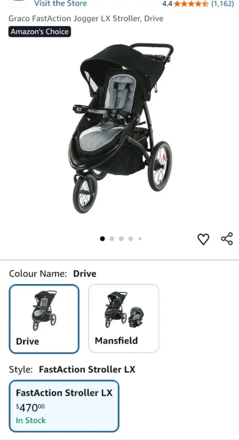 Graco Jogging Stroller - Black - photo 4