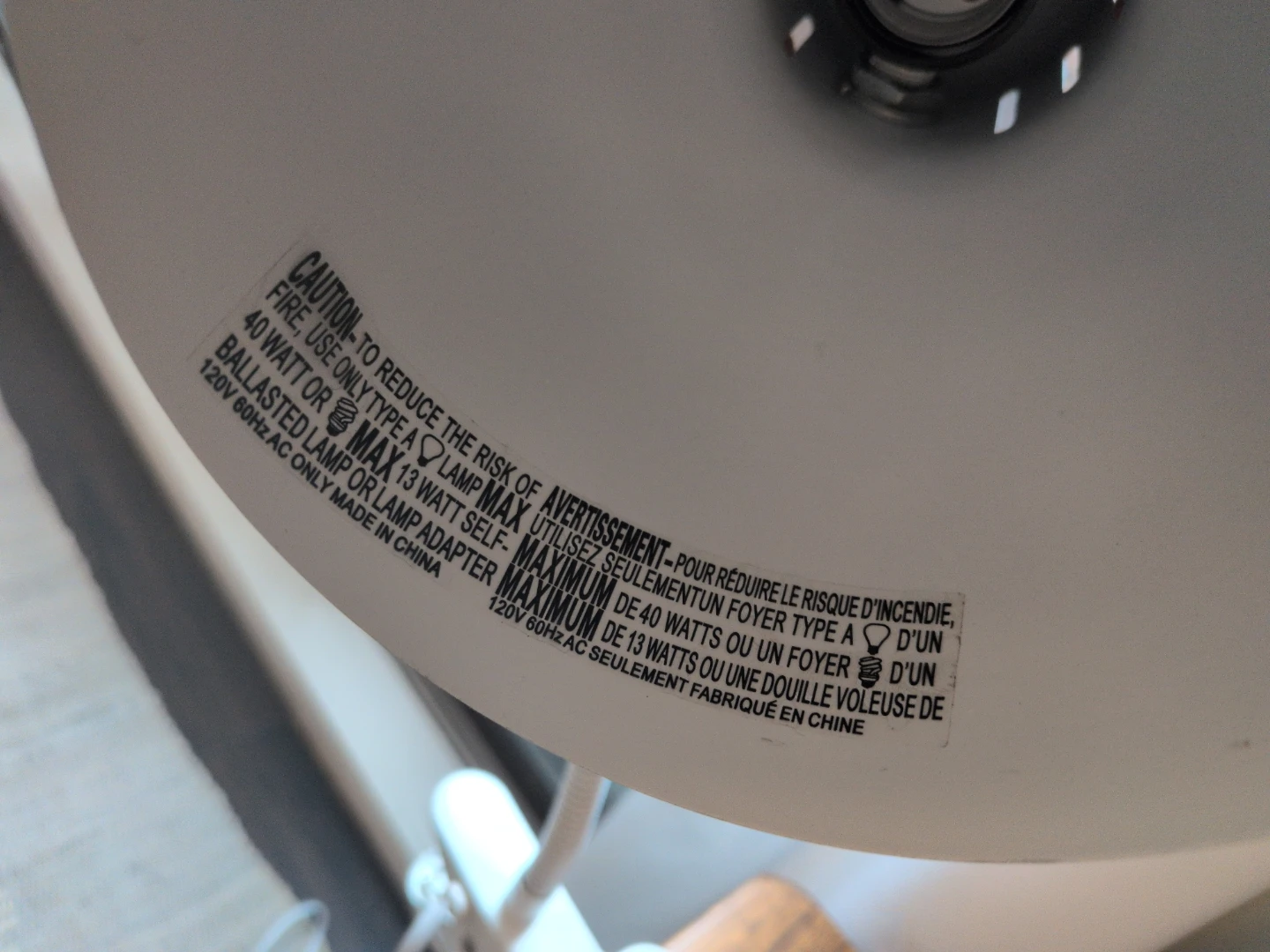 White Clip-On Desk Lamp - photo 2
