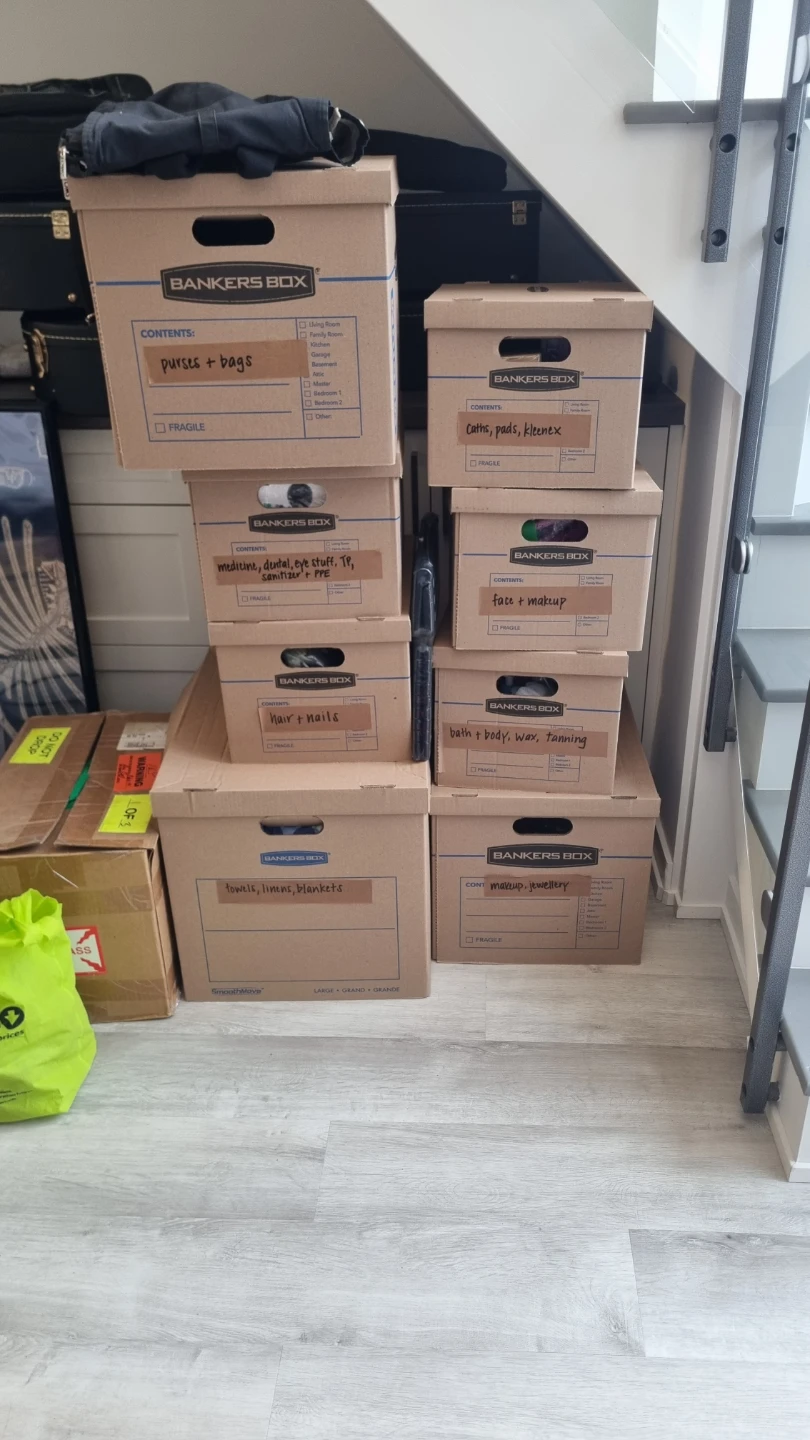 $225 worth of Bankers Box Moving boxes only used one time