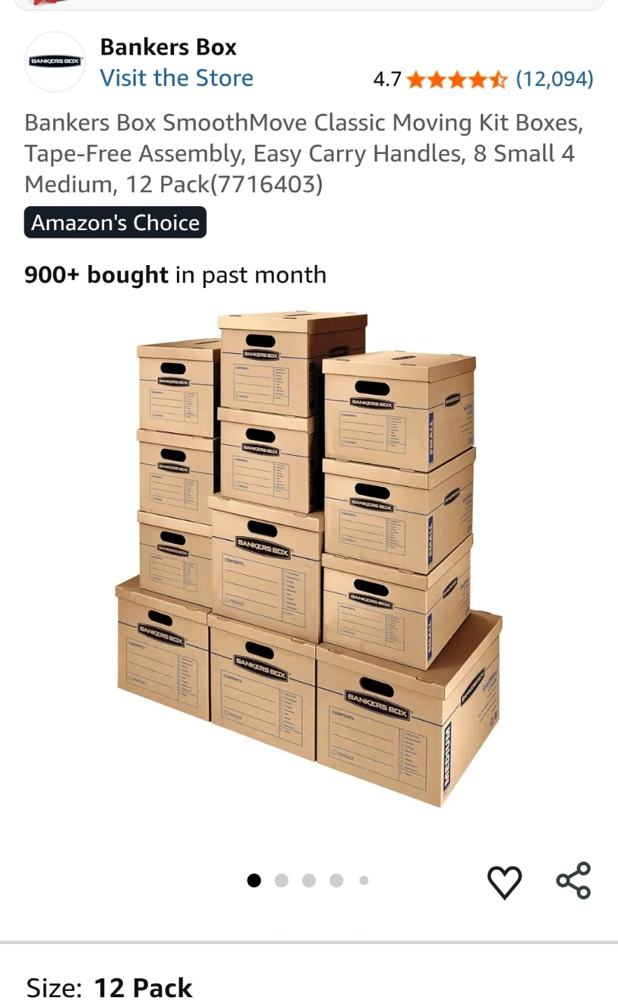 $225 worth of Bankers Box Moving boxes only used one time - photo 2