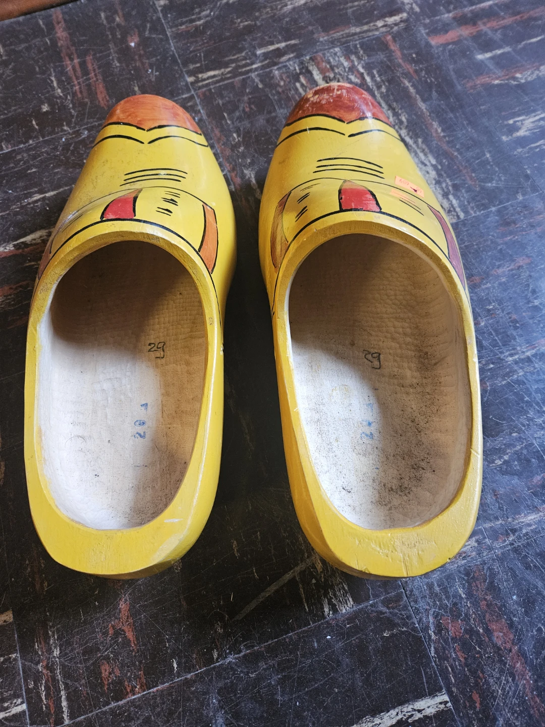 Yellow Wooden Clogs Size 29 - photo 3
