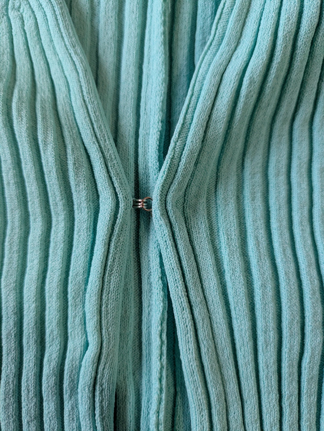 Recto Blue Ribbed Cardigan - photo 3