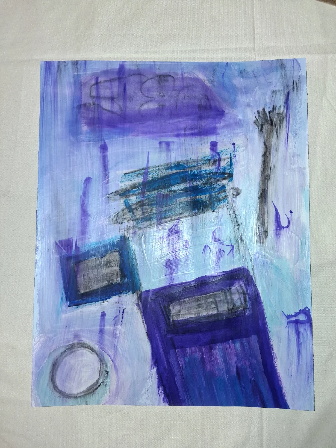 Abstract Framed Artwork - photo 3