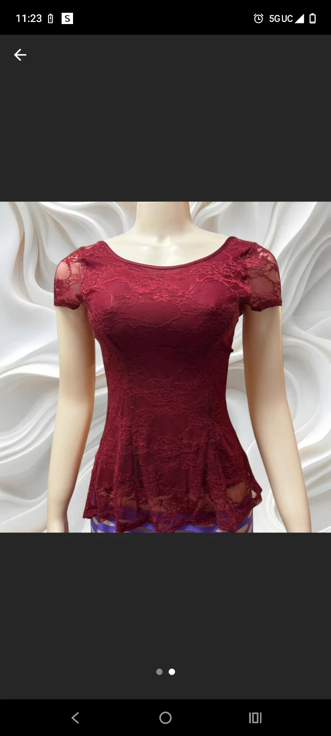 Women's Lace Peplum Top with Bow Detail - photo 2