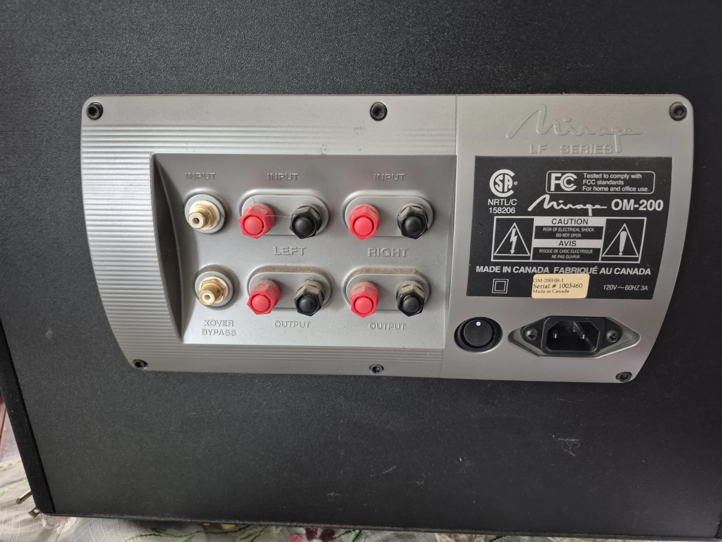 Mirage OM-200 LF Series Subwoofer