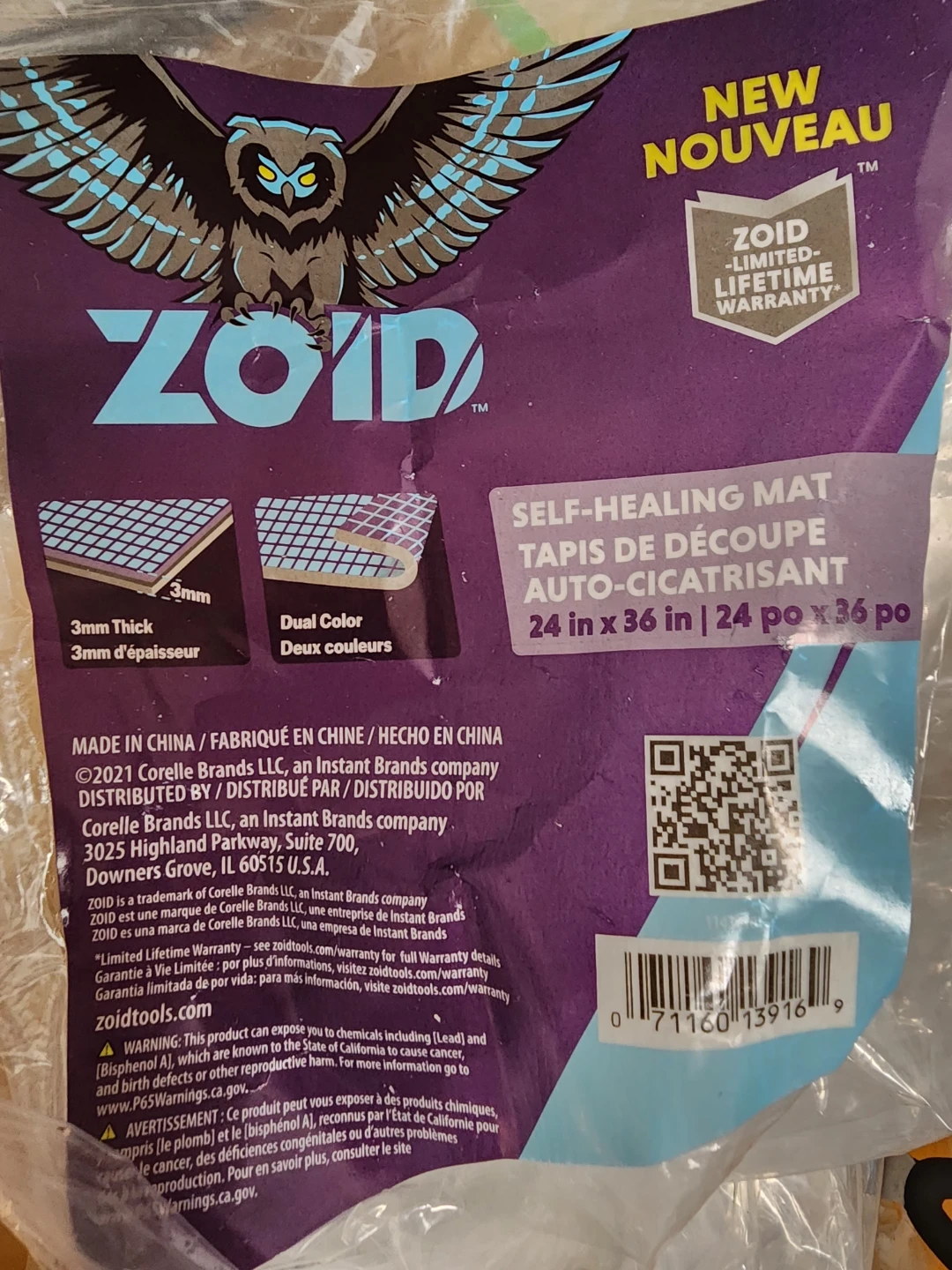 ZOID Self-Healing Cutting Mat 24" x 36"
