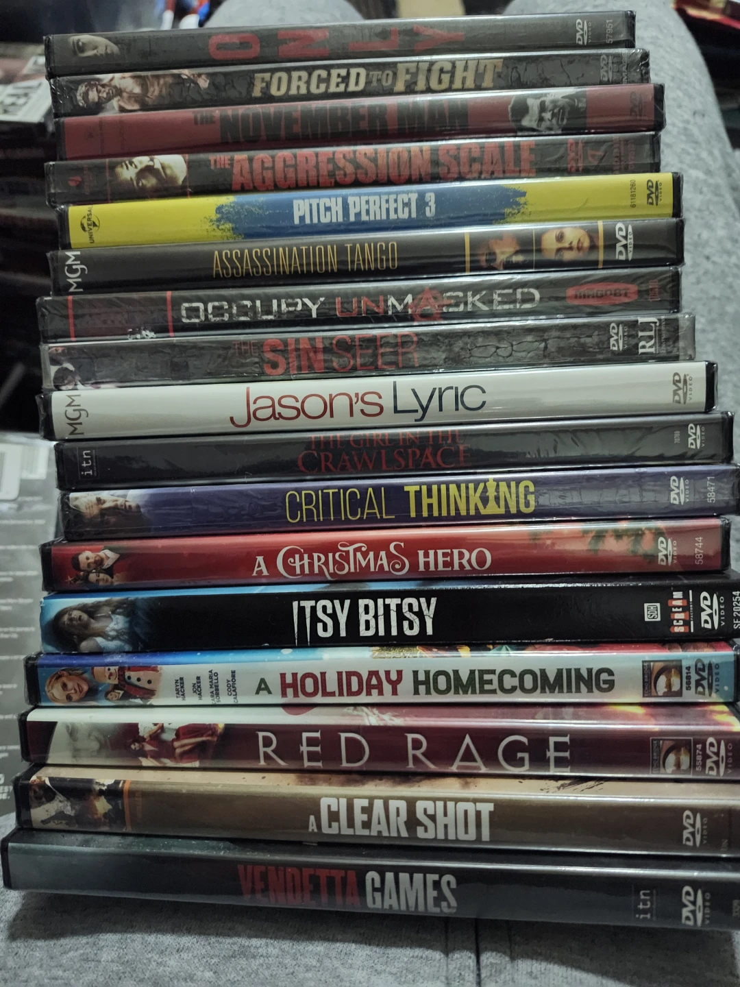 Lot of 14 DVDs: Pitch Perfect 3, Jason's Lyric, and more