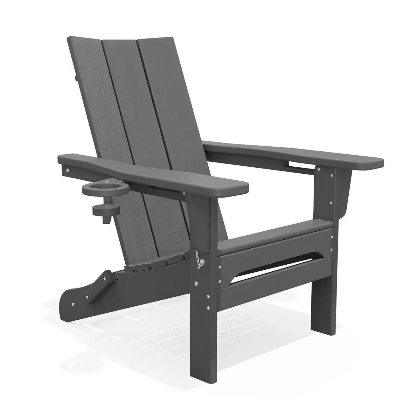 Grey Adirondack Chair with Cup Holder - photo 2