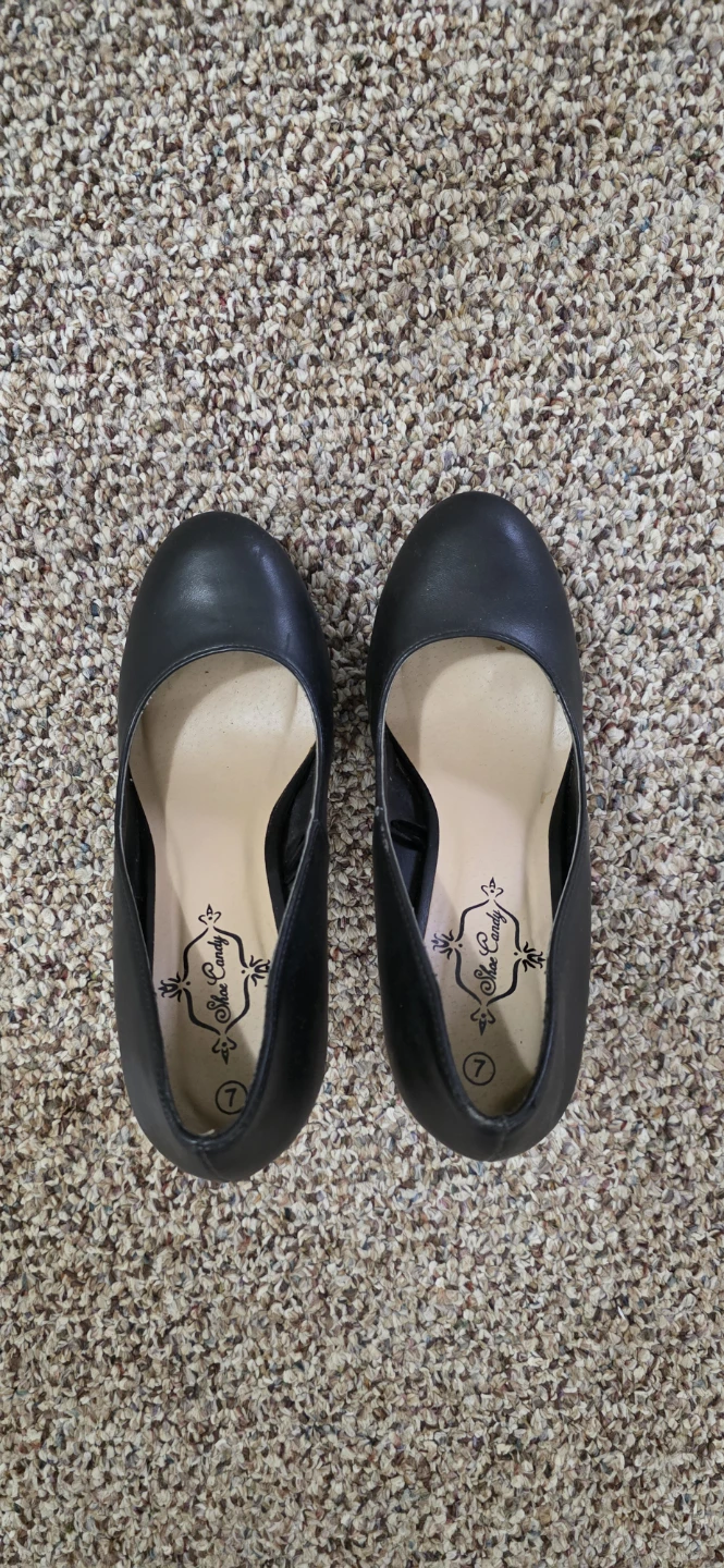 Black Platform High Heels Size 7