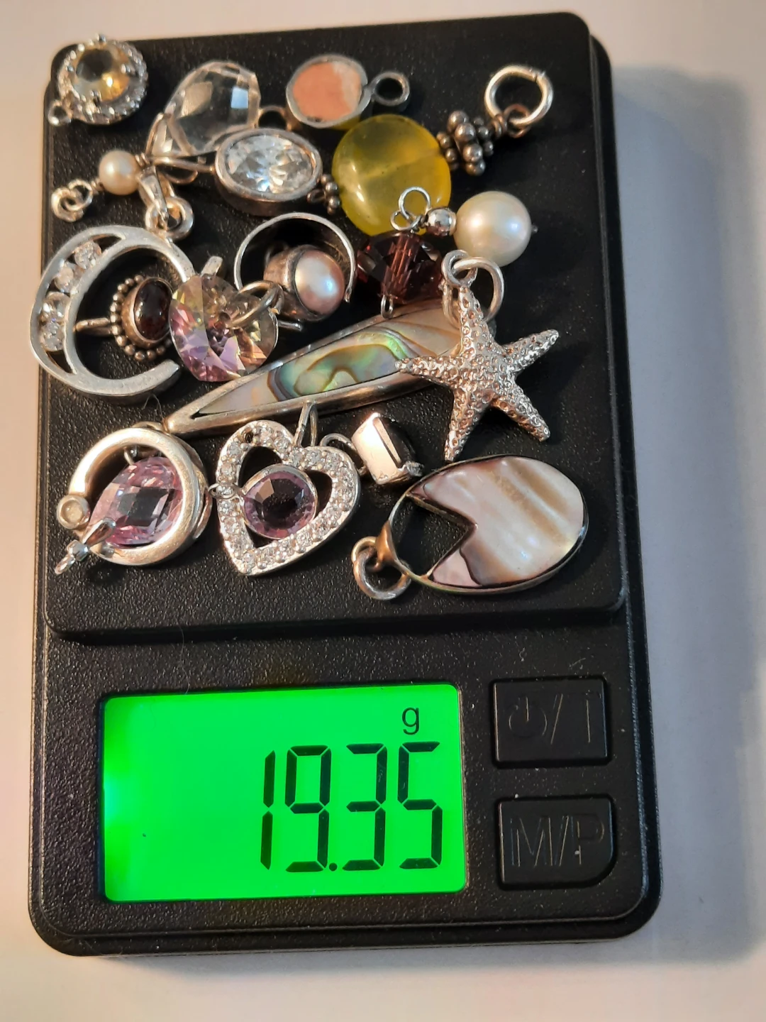 Assorted Sterling Silver Charms and Pendants with gemstones - photo 2