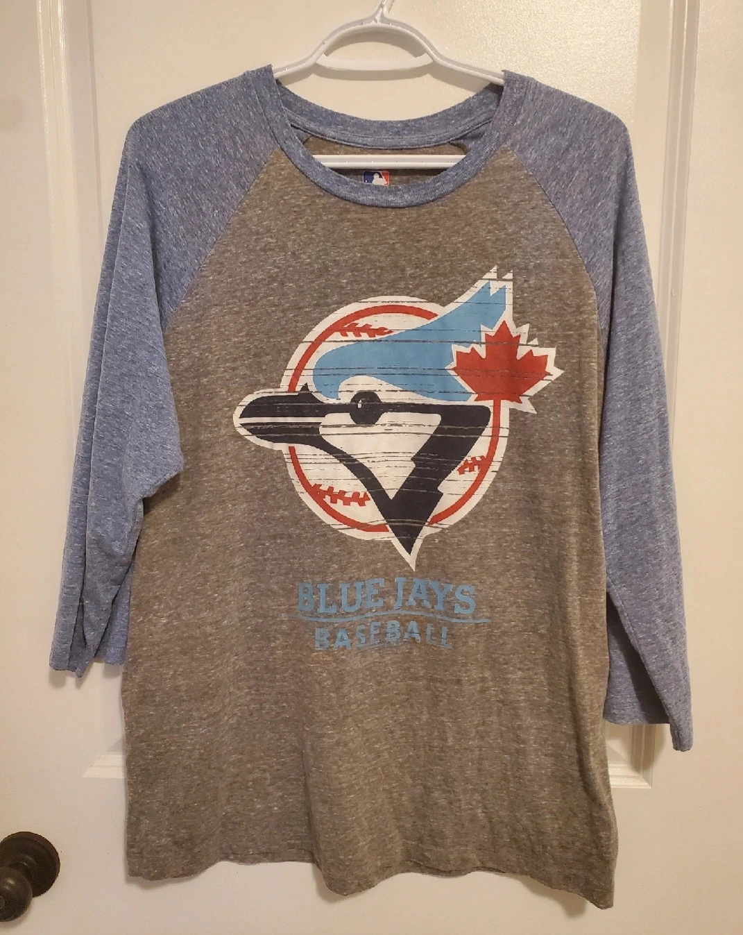 Toronto Blue Jays Baseball Raglan T-Shirt Size L/G