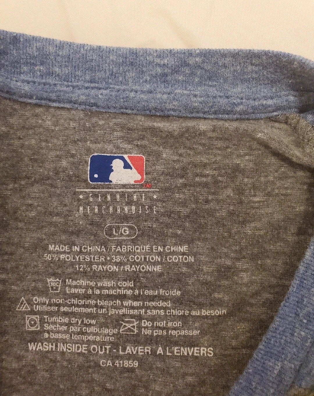 Toronto Blue Jays Baseball Raglan T-Shirt Size L/G - photo 2