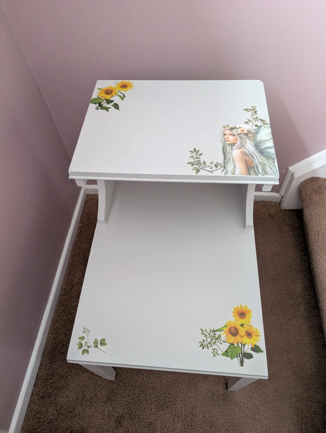 Grey one of a kind side/end table - photo 2