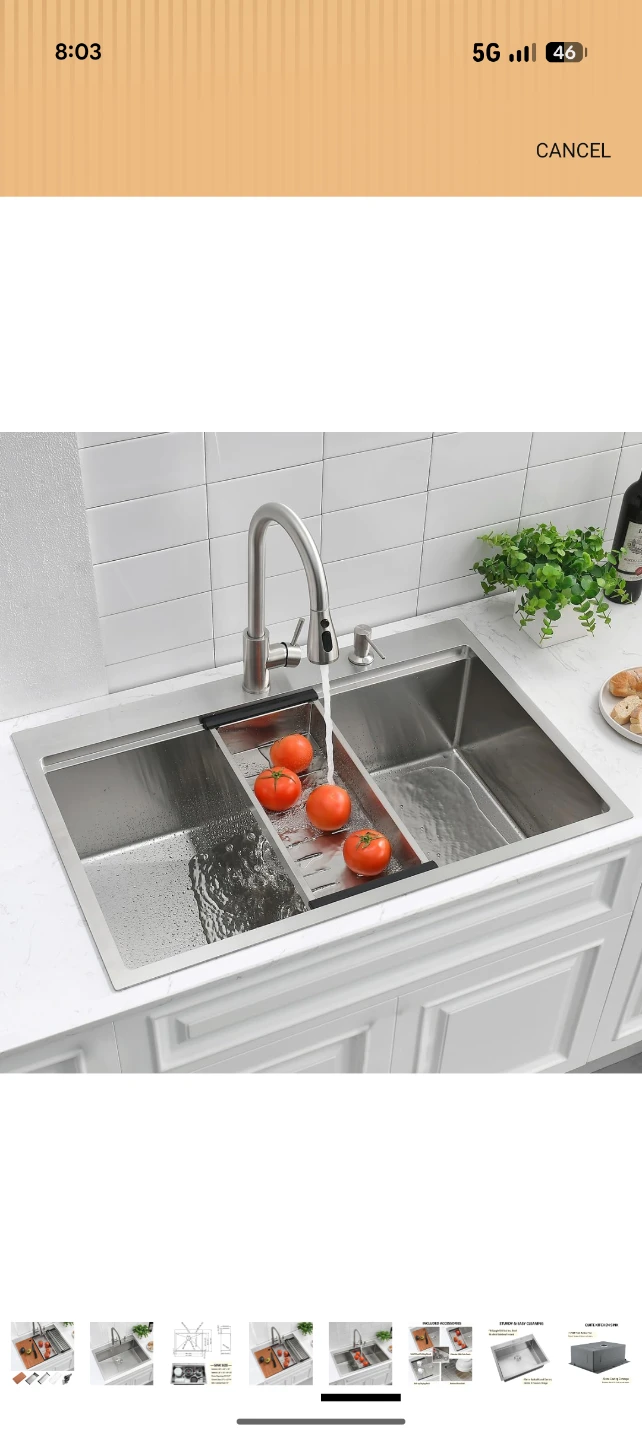 Stainless Steel Kitchen Sink with Accessories - photo 4