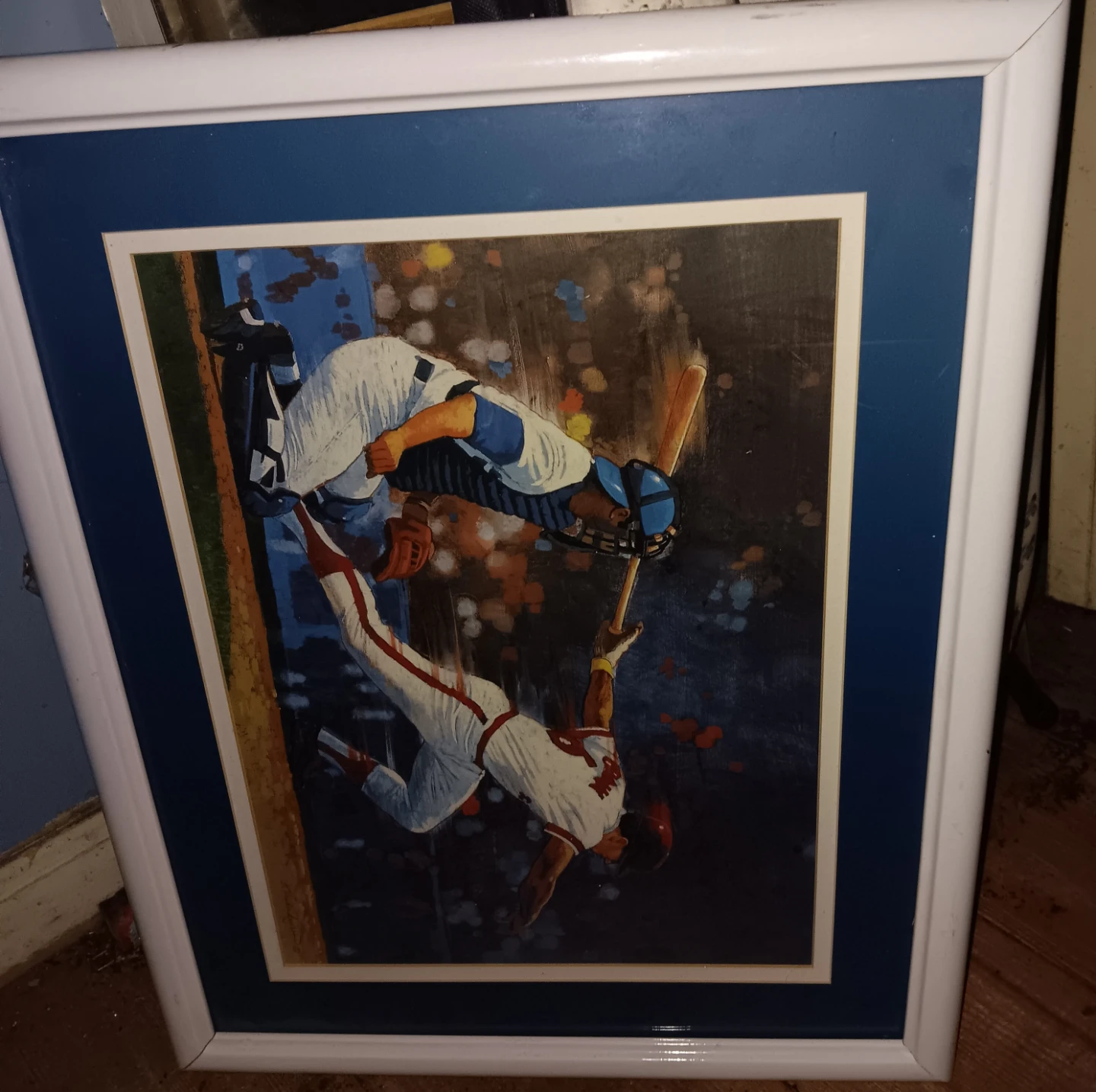 2 Framed Baseball Art Prints