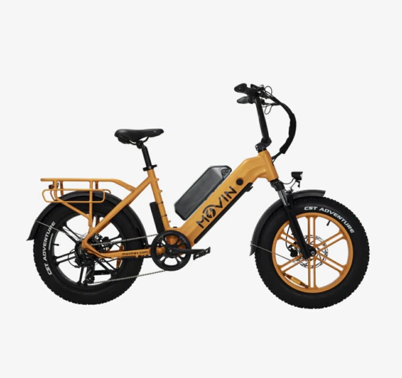 Movin Electric Fat Tire Bike - Orange