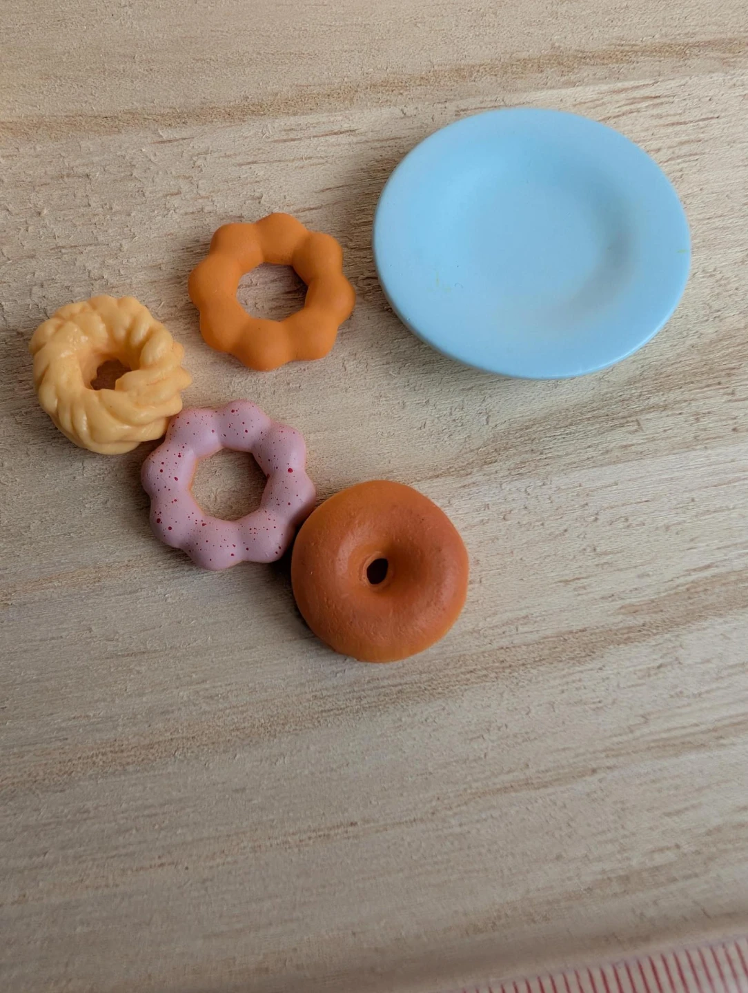 Miniature donut set Dollhouse Miniature Donuts 4 piece donuts - photo 2