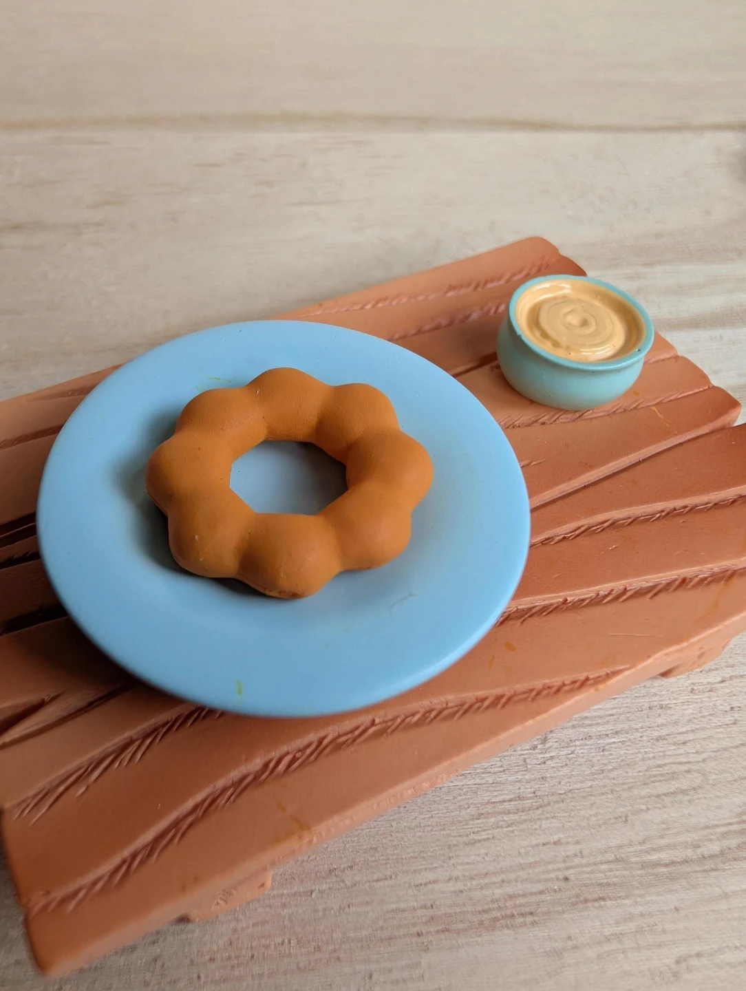 Miniature donut set Dollhouse Miniature Donuts 4 piece donuts - photo 5