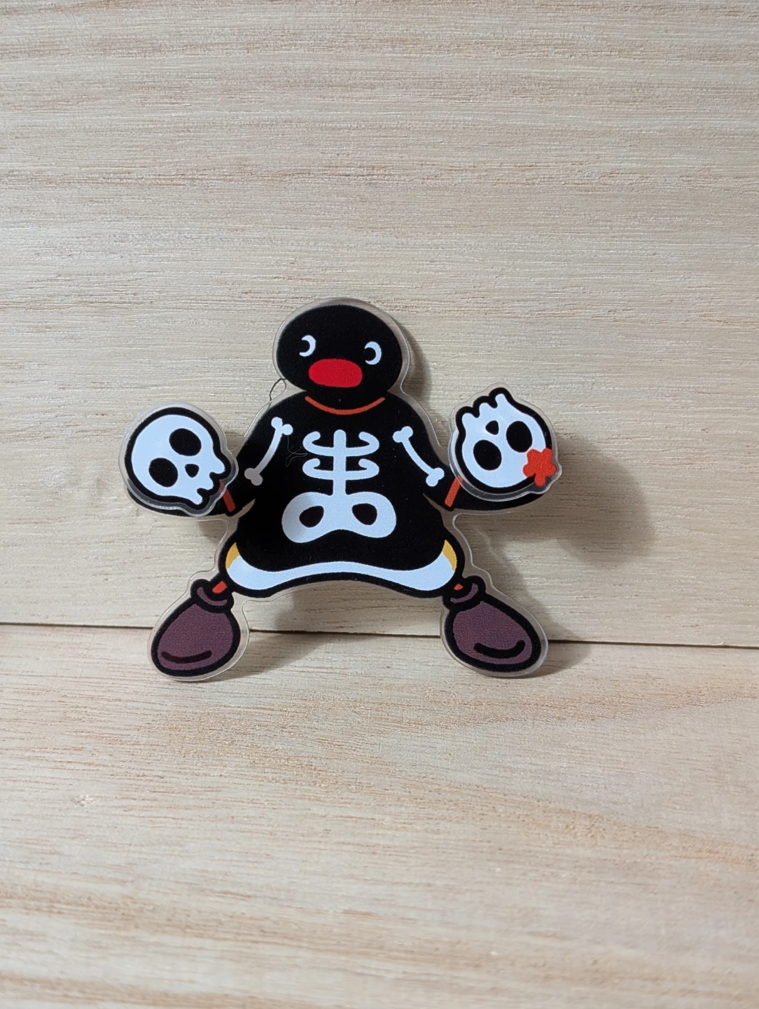 Magnet Pingu Skeleton Halloween Acrylic fridge magnet