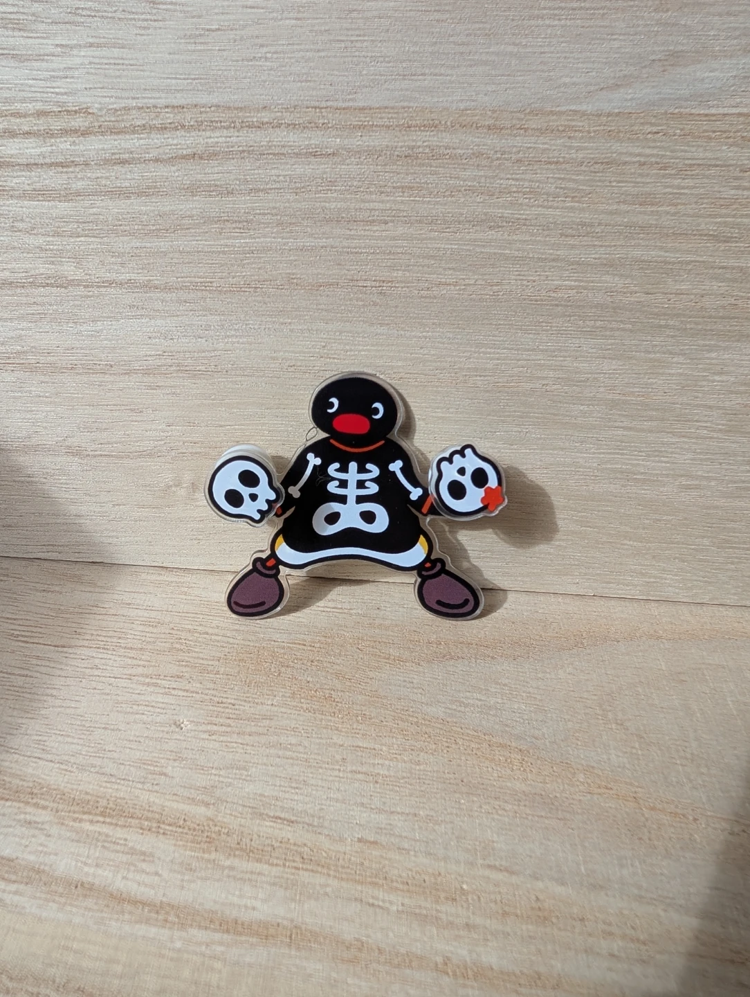 Magnet Pingu Skeleton Halloween Acrylic fridge magnet - photo 2