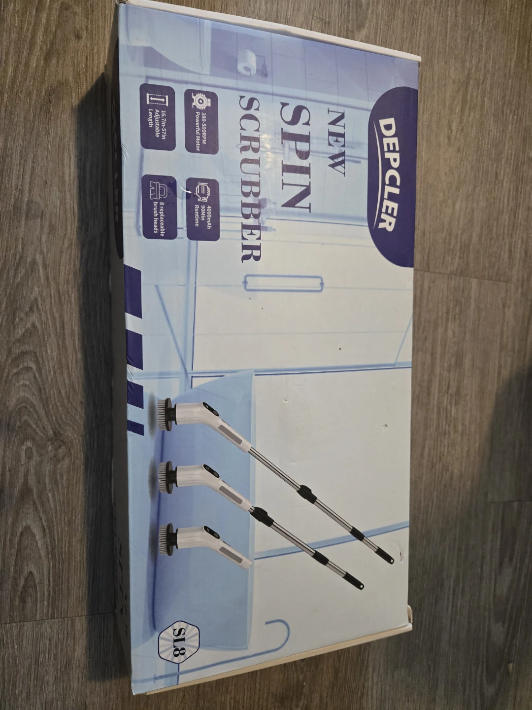 DEPCLER New Spin Scrubber SL8 Electric Cleaning Brush
