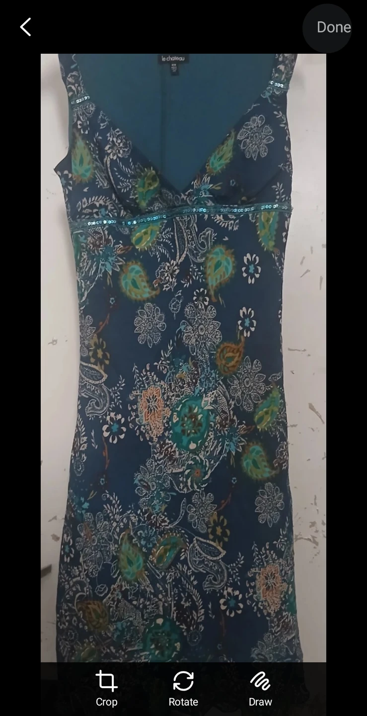 Le Chateau Floral paisley Print Dress M/M