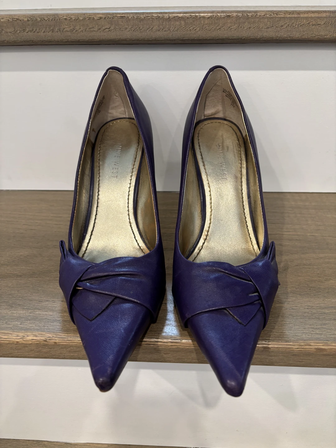 Nine West Purple D'Orsay Pointed Toe Heels - photo 2