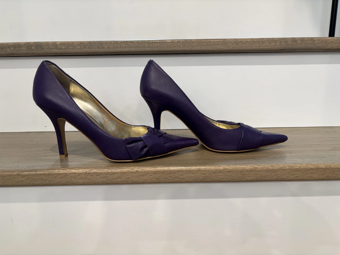 Nine West Purple D'Orsay Pointed Toe Heels - photo 3